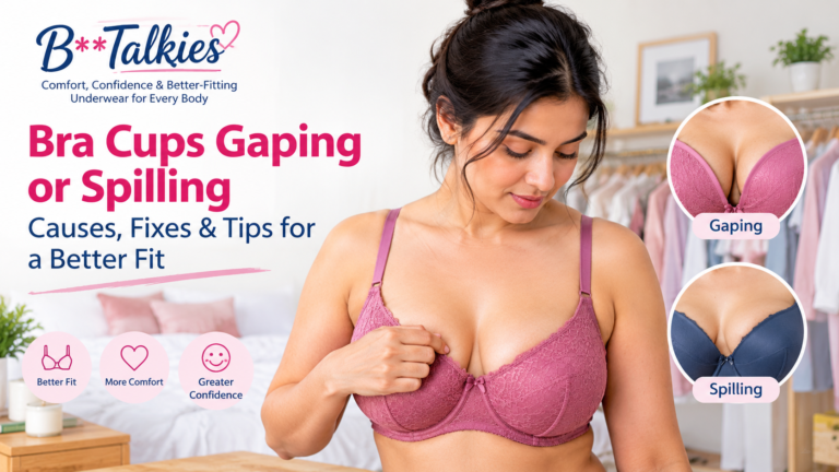 Bra cups gaping or spilling