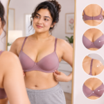How should a bra fit with band cups straps and center gore