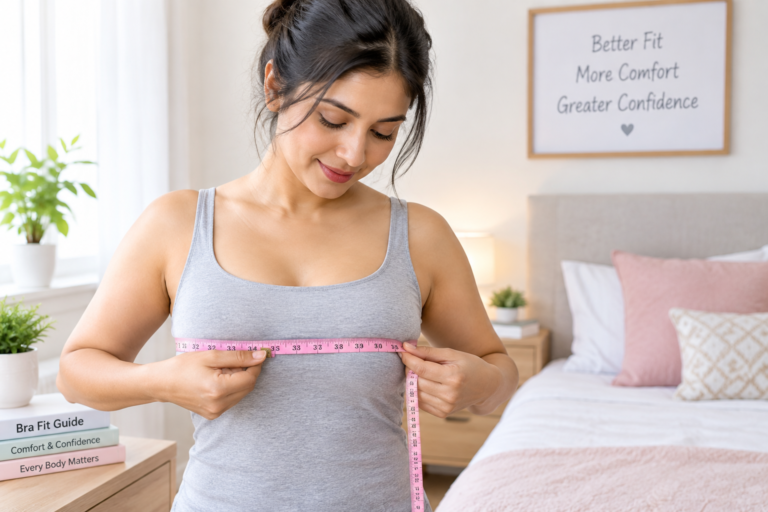 How to measure bra size at home with a measuring tape