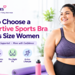 Supportive sports bra for plus size women focusing on comfort, fit and support